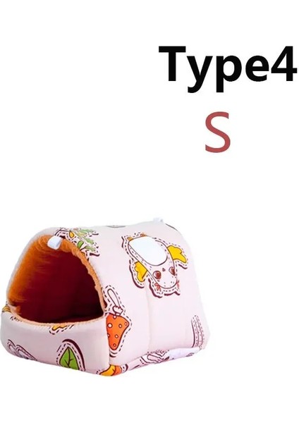 Type4-S Stili 1 Adet Mini Yumuşak Hayvan Hamak Yuva Gelincik Tavşan Kobay Sıçan Hamster Fareler Yatak Oyuncak Isıtıcı Yastık Ev Mağara Evcil Malzemeleri (Yurt Dışından)