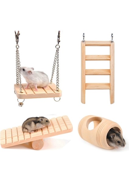 G Tarzı 4 Tip Evcil Hayvan Oyuncak Hamster Oyuncak Aksesuarları, Kaymaz Oluk Tasarımı, Küçük Hayvanlar Sincaplar Gerbils Fareler Cüceler Sıçanlar, Dinlen ve Oyna (Yurt Dışından) fiyatları