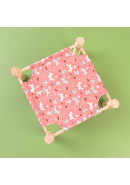 No.6 Tarzı S Beden Hamster Yuva Kobay Hamster Yaz Nefes Ahşap Yatak Lla Tavşan Yuva Pet Gelincik Hamster Aksesuarları Için Kobay Hamak (Yurt Dışından)