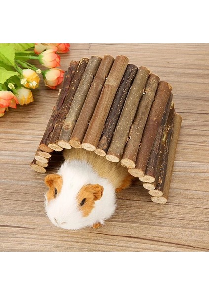 ZXLHG503-L Stili Ahşap Köprü Asılı Oyuncaklar Hamster Tünel Rampası Hamster Fareler Kemirgenler Tırmanma Oyuncak Için Esnek Küçük Hayvan Evi Aksesuarları (Yurt Dışından) fırsatları