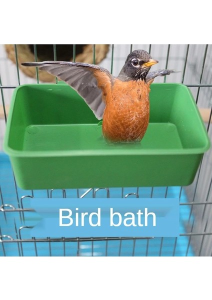 Küçük Kuş Plastik Duş Küvet Besleme Lavabo Kase Papağan Kaplan Şakayık Şakayık Adam Kuş Kafesi Dışarıda Sıkıca Asılı (Yurt Dışından)