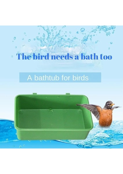 Küçük Kuş Plastik Duş Küvet Besleme Lavabo Kase Papağan Kaplan Şakayık Şakayık Adam Kuş Kafesi Dışarıda Sıkıca Asılı (Yurt Dışından) fırsatları