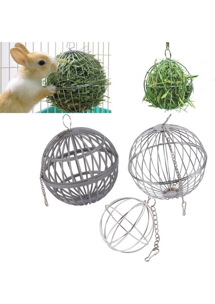 Paslanmaz Çelik Tarzı Paslanmaz Steelplastic Yuvarlak Küre Yem Dağıtım Egzersiz Asılı Saman Topu Kobay Hamster Tavşan Pet Oyuncak Pet-Tutma 1 Adet (Yurt Dışından) fiyatları