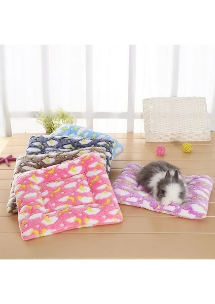 Mavi Stil L Beden Küçük Hayvan Kobay Hamster Yatak Ev Kış Sıcak Sincap Kirpi Tavşan Lla Yatak Mat Evi Yuva Hamster Aksesuarları (Yurt Dışından) modelleri