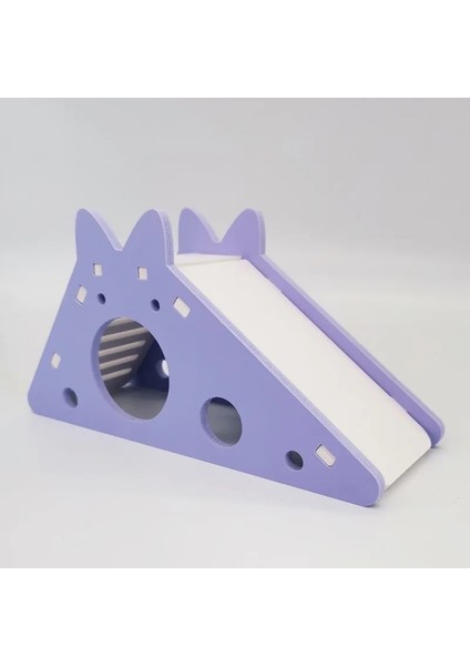 Mor Tarzı Ağaç Deliği Hamster Hideout Sevimli Hamster Egzersiz Oyuncak Ahşap Hamster Evi Gine Domuzu Hamster Aksesuarları Için Merdiven Slayt ile Hamster Kafesi (Yurt Dışından)
