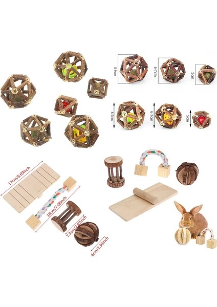 N4 Stili Sevimli Doğal Ahşap Tavşanlar Oyuncaklar Çam Dumbells Unicycle Çan Rulo Çiğneme Oyuncaklar Gine Domuzları Için Sıçan Küçük Pet Azı Dişleri Malzemeleri (Yurt Dışından) indirimleri