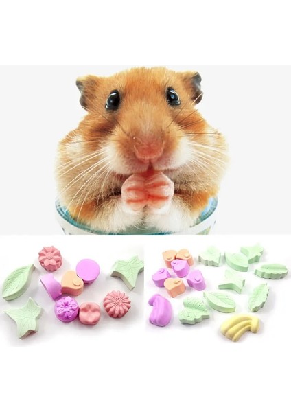 5 Adet Rastgele Stil Mineraller Molar Taş Çiğneme Oyuncaklar Meyve Şekli Ağız Taşlama Oyuncak Kobay Hamster Tavşan Diş Taşlama Taş Pet Molar Taş (Yurt Dışından) modelleri