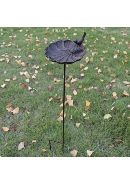 Kuş A Stili Avrupa Vintage Ev Bahçe Dekor Dökme Demir Kuş Deniz Kabuğu Şekilli Kuş Besleyici Uzun Fiş ile Ağır Sağlam Metal Birdbath (Yurt Dışından) fiyatları