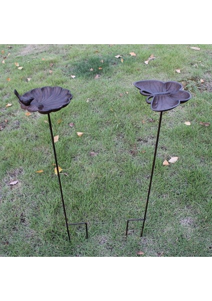 Kuş A Stili Avrupa Vintage Ev Bahçe Dekor Dökme Demir Kuş Deniz Kabuğu Şekilli Kuş Besleyici Uzun Fiş ile Ağır Sağlam Metal Birdbath (Yurt Dışından) fırsatları