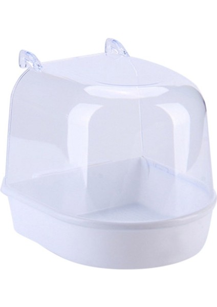 Beyaz Stil 1 Adet Plastik Kuş Su Banyosu Kutusu Küvet Kuş Banyosu Kuş Su Küvet Pet Kuş Kase Papağanlar Için Parakeet Asılı Birdbath Kafesi (Yurt Dışından)
