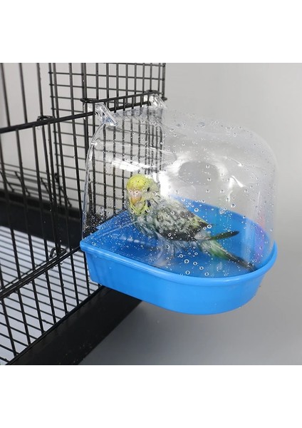 Gül Kırmızı Tarzı 7 Renk Plastik Kuş Küvet Su Kutusu Papağanlar Asılı Kuş Banyosu Kafesi Şeffaf Tünemiş Pet Birdbath Kase Kuş Oyun Alanı (Yurt Dışından) modelleri