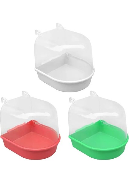Kırmızı Stil D08D Plastik Asılı Küvet Papağanlar Kuşlar Için Yüksek Şeffaf Kuş Banyo Küveti (Yurt Dışından) fiyatları