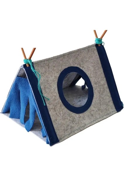 B Tarzı 28X20X16CM Tavşan Yuvası Hamster Köşe Ev Çadır Sincap Küçük Tavşan Kobay Hideout Nest Pet Köşe Kafes Aksesuarı (Yurt Dışından)
