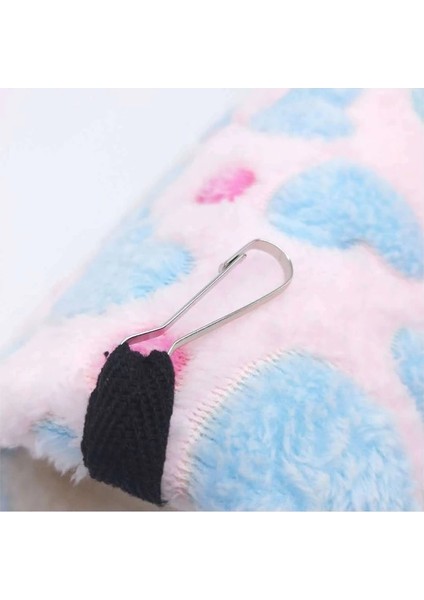 Kalp Mor Stili L 17X15 Küçük Hayvan Yatak Evi Yumuşak Sıcak Gine Domuzu Hamster Kirpi Tavşan Sıçan Mat Evcil Hayvan Yatakları Yuva Evi Mağara Hamster Aksesuarları (Yurt Dışından)