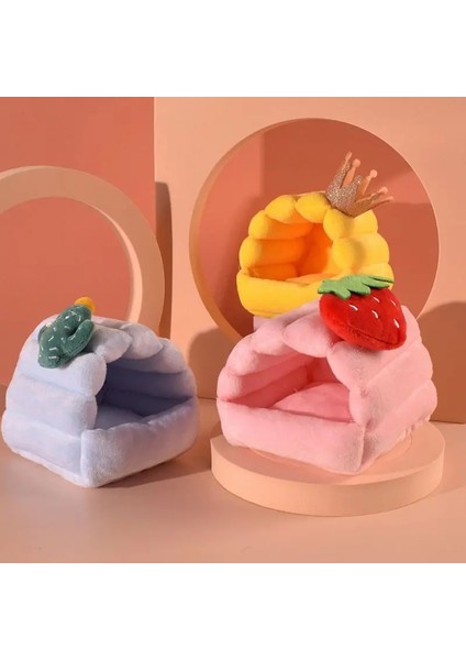 G Tarzı M Beden Hamster Evi Kobay Aksesuarları Pamuklu Ev Küçük Hayvan Yuvası Kış Sıcak Kemirgengine Pigrat Tavşan (Yurt Dışından) indirimleri