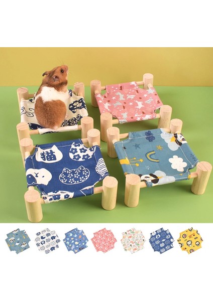 No.7 Tarzı M Beden Hamster Yuva Kobay Hamster Yaz Nefes Ahşap Yatak Lla Tavşan Yuva Pet Gelincik Hamster Aksesuarları Için Kobay Hamak (Yurt Dışından) fiyatları