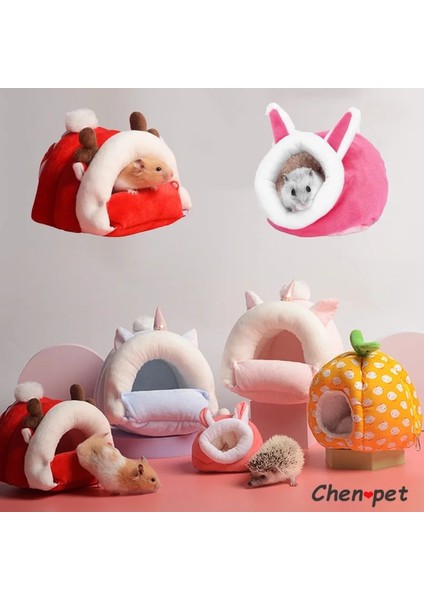 D Stili M Beden Sevimli Hamster Yuva Kadife Sıcak Pet Yuva Yumuşak Pamuk Yastık Hamster Kirpi Lla Tavşan Pet Peluş Yatak Hamster Aksesuarları (Yurt Dışından) fiyatları