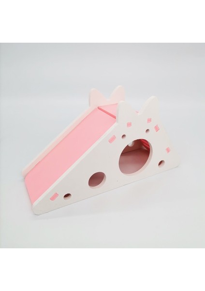 Ordu Yeşili Tarzı 18X7X9.5CM Montajlı Hamster Slayt Oyuncak Ahşap Hamster Evi, Gine Domuzu Altın Ayı Hamster Aksesuarları Için Merdiven Slaytıyla (Yurt Dışından)