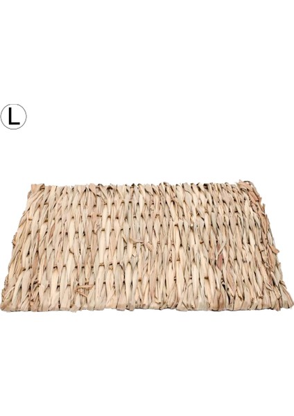 Gösterilen Stil Gibi L Beden Küçük Hayvan Hamster Kafesi Yatak Ev Pedi Tavşan Çim Çiğneme Mat Dokuma Hasır Hamster Gine Domuzu Evcil Hayvan Evi Kafes Aksesuarları (Yurt Dışından)