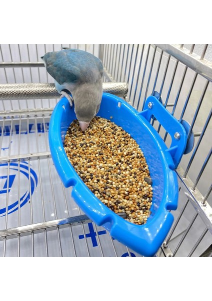 Mavi Stil 2 In 1 Kuş Su Küvet Pet Kuş Papağan Kafesi Için Asılı Kase Besleme Papağanlar Pet Malzemeleri Parakeet Birdbath Duş Yıkama Banyosu (Yurt Dışından) fırsatları