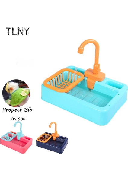 Açık Mavi Tarzı Tnly Pet Kuş Banyo Kafesi Papağan Levrek Duş Havzası Papağan Banyo Havzası Papağan Duş Kase Kuşlar Aksesuarları Papağan Oyuncak Kuş Çadır (Yurt Dışından) fiyatları