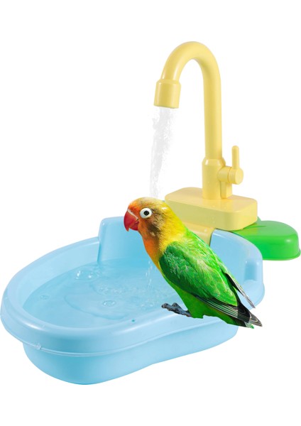 Mavi Stil Papağan Levrek Duş Pet Kuş Banyo Kafesi Havzası Papağan Banyo Havzası Papağan Duş Kase Kuş Aksesuarları Papağan Oyuncak Kuş Küvet 1 Adet (Yurt Dışından) fiyatları