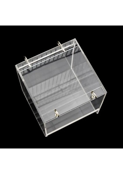 Model-S Stili Deluxe Kuş Banyo Kafesi Ayarlanabilir Asılı Yükseltilmiş Büyük Net Görünümlü Şeffaf Pet Papağan Banyosu Ev Pratik Kuş (Yurt Dışından)