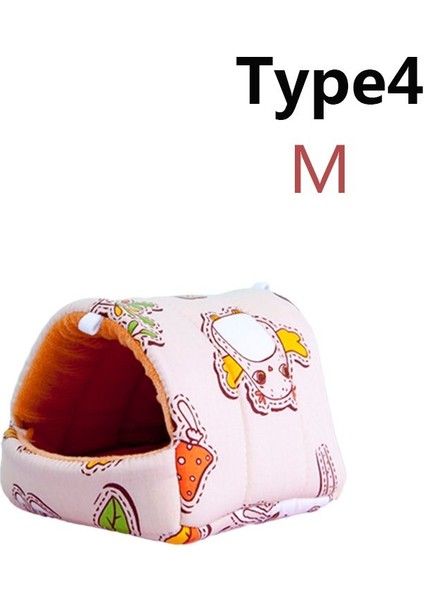 Type4-M Stili 1 Adet Mini Yumuşak Hayvan Hamak Yuva Gelincik Tavşan Kobay Sıçan Hamster Fareler Yatak Oyuncak Isıtıcı Yastık Ev Mağara Evcil Malzemeleri (Yurt Dışından)