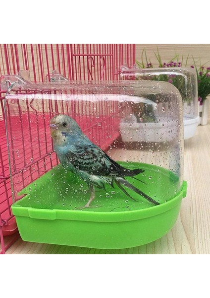 Rastgele Renk Stili Kuş Banyosu Küvet Banyo Kutusu Kuş Temizleme Aracı Kafes Duş Şeffaf Küvet Asılı Aksesuarları Banyo Papağan Plastik B8P6 (Yurt Dışından) fiyatları
