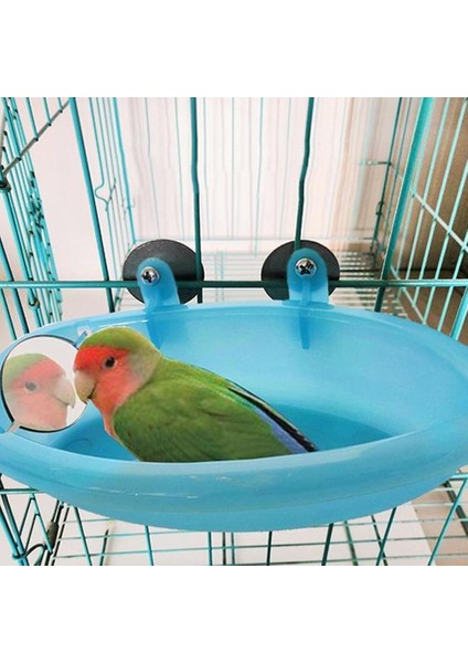 B Tarzı Banyo Papağan Kuş Su Küvet Pet Kuş Kafesi Parakeet Için Asılı Kase Papağanlar Birdbath U9M5 (Yurt Dışından) fırsatları