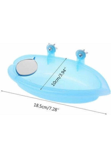 Mavi Stil Pet Kuş Banyo Kafesi Papağan Küvet Aynalı Kuş Kafesi Aksesuarları Duş Kutusu Küçük Papağan Kafesi Pet Oyuncaklar Kuşlar Aksesuarları (Yurt Dışından) modelleri