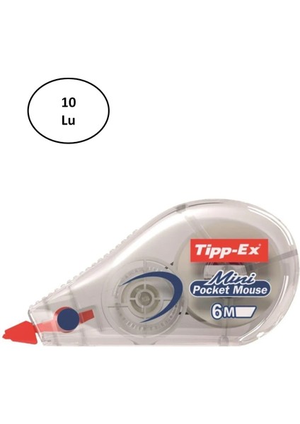 Bic Tipp-Ex Mini Pocket Mouse Şerit Düzeltici 10 Lu