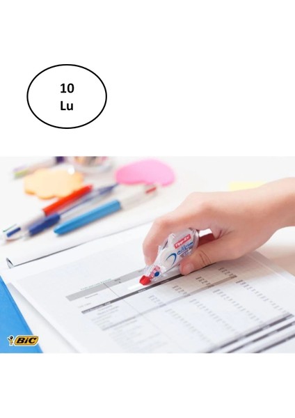 Bic Tipp-Ex Mini Pocket Mouse Şerit Düzeltici 10 Lu