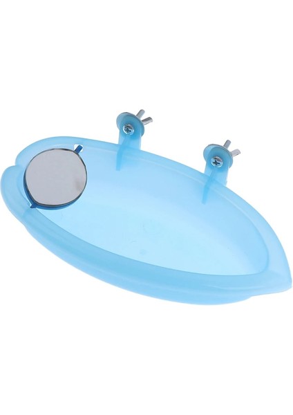1 Adet Tarzı Kuş Küvet Kuş Ayna Küçük Oval Kuş Küvet Pet Kafes Aksesuarları Papağan Banyo Duş Banyo Malzemeleri Ayakta Kutusu (Yurt Dışından)