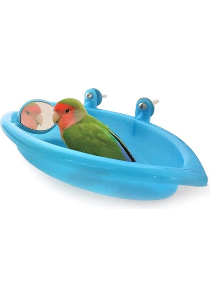 1 Adet Tarzı Kuş Küvet Kuş Ayna Küçük Oval Kuş Küvet Pet Kafes Aksesuarları Papağan Banyo Duş Banyo Malzemeleri Ayakta Kutusu (Yurt Dışından) fiyatları