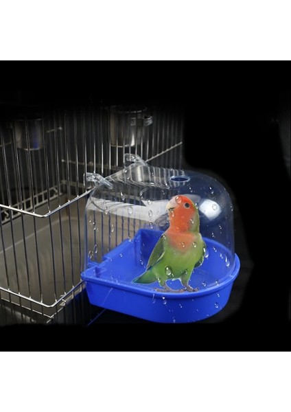 Açık Gri Tarzı Yeni Plastik Kuş Papağan Banyo Kutusu Kuş Duşu Muhabbet Kuşu Asılı Kuş Kafesleri Küvet Kuş Banyosu Kuş Su Küveti Pet Kuş Kasesi (Yurt Dışından) modelleri