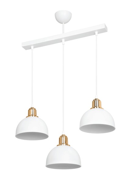 Bella 3'lü Sıralı Beyaz Avize modelleri