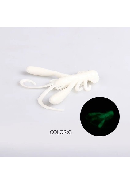 G Tarzı 40MM 15 Adet Upercontinent Lot Yumuşak Yem Silikon Yemler Solucan 4cm 1.6g Balıkçılık Yemleri Cazip Karides Kokulu Tuz Wobbler (Yurt Dışından)