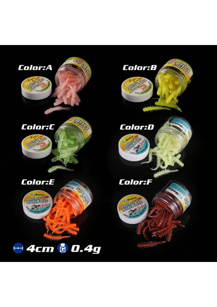 Renka Stili Balık Kokusu Silikon Solucan Yumuşak Balıkçılık Cazibesi 4cm 0.4g Suni Kauçuk Solucan Yemleri Esnek Lures Pesca Jig Alabalık Jig Yumuşak Yem (Yurt Dışından) modelleri