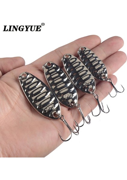 Siliver Tarzı 25G 1 Adet Metal Er Kaşık Alabalık Balıkçılık Cazibesi Sert Yem Sequins Gürültü Madeni Pul Yapay Yem Küçük Sert Sequer (Yurt Dışından) fiyatları