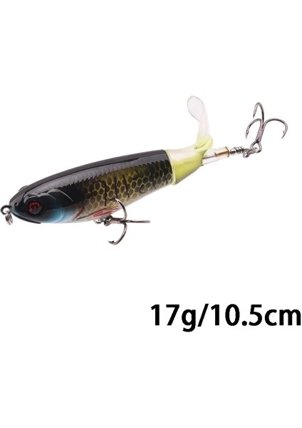 17G 07 Tarzı Goture Whopper Popper 10CMCMCM Topwater Balık Tutma Cazibesi Blowups Turna Yemleri Dönen Kuyruk Olta Takımı Crankbait Wobblers (Yurt Dışından)