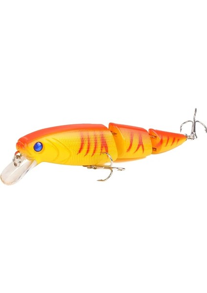 Renk K Stili 1 Adet Minnow Balıkçılık Cazibesi G Çok Eklemli Bölümler Crankbait Yapay Sert Yem Bas Trolling Pike Sazan Balıkçılık Araçları (Yurt Dışından)