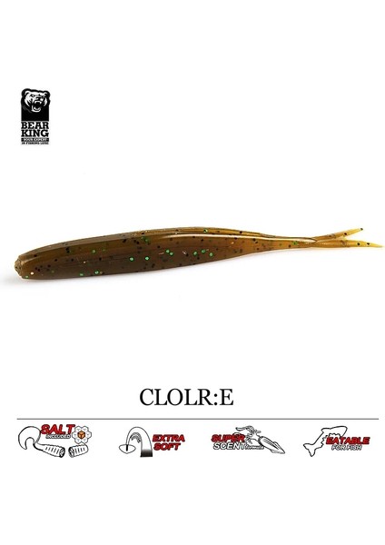 Col.e Stili 75MM 1.8g 15 Adet Bearkıng G Er Lot Yeni Balıkçılık Lures Yumuşak Cazibesi Yapay Yem Predator Turna ve Bas Için Pisliklerle Mücadele (Yurt Dışından)