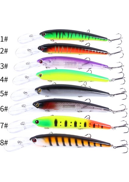 No.6 Tarzı 16CM 21G Minnow Balıkçılık Cazibesi Lazer Sert Yapay Yem 3D Gözler Balıkçılık Wobblers Pike Sazan Yemi Crankbaits Olta Takımı (Yurt Dışından) modelleri
