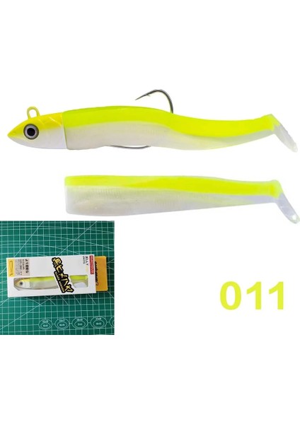 No.11 Stili 100 mm Jig Kafa 25G Hunthouse Black Minnow G G G Easy Shiner Fishing Lure Soft Lure Jig Bait Bass Pike Fishing Leurre Souple (Yurt Dışından)
