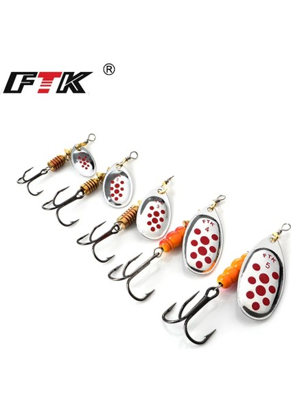 BHEID003 Stili Ftk Balıkçılık Cazibesi 7 Renk 0 #-5 # Er Yem Kaşık Lures Pike Metal Tiz Kancalı Yapay Bas Yem Balıkçılık Cazibesi (Yurt Dışından)