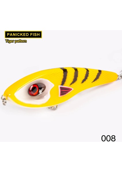 No.8 Stili 115MM 32G Hunthouse Jerkbait Balıkçılık Lures Yüksek Ses Kalem Yemler Pike Cazibesi Yavaş Batan Yapay Wobblers Pesca Leurre Levrek LW129 (Yurt Dışından)