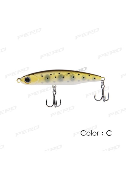 C-Doğal Noktalar Stili 3.5g 50MM Pero G Ila 13.4g Batan Kalem Yemi Shad Minnow Wobbler Alabalık Uskumru Mikro Deniz Balıkçılık Cazibesi Pike Bass Lures (Yurt Dışından)