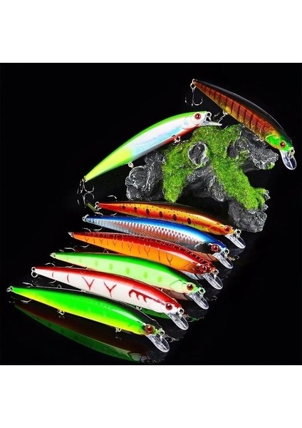 E Stili G 3D Bionic Minnow Balıkçılık Cazibesi 3 Olta Kancalı Sert Yem Olta Takımı Cazibesi 3D Gözler (Yurt Dışından) fırsatları