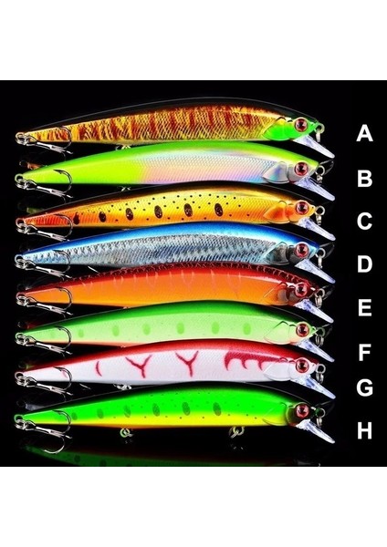 E Stili G 3D Bionic Minnow Balıkçılık Cazibesi 3 Olta Kancalı Sert Yem Olta Takımı Cazibesi 3D Gözler (Yurt Dışından) indirimleri